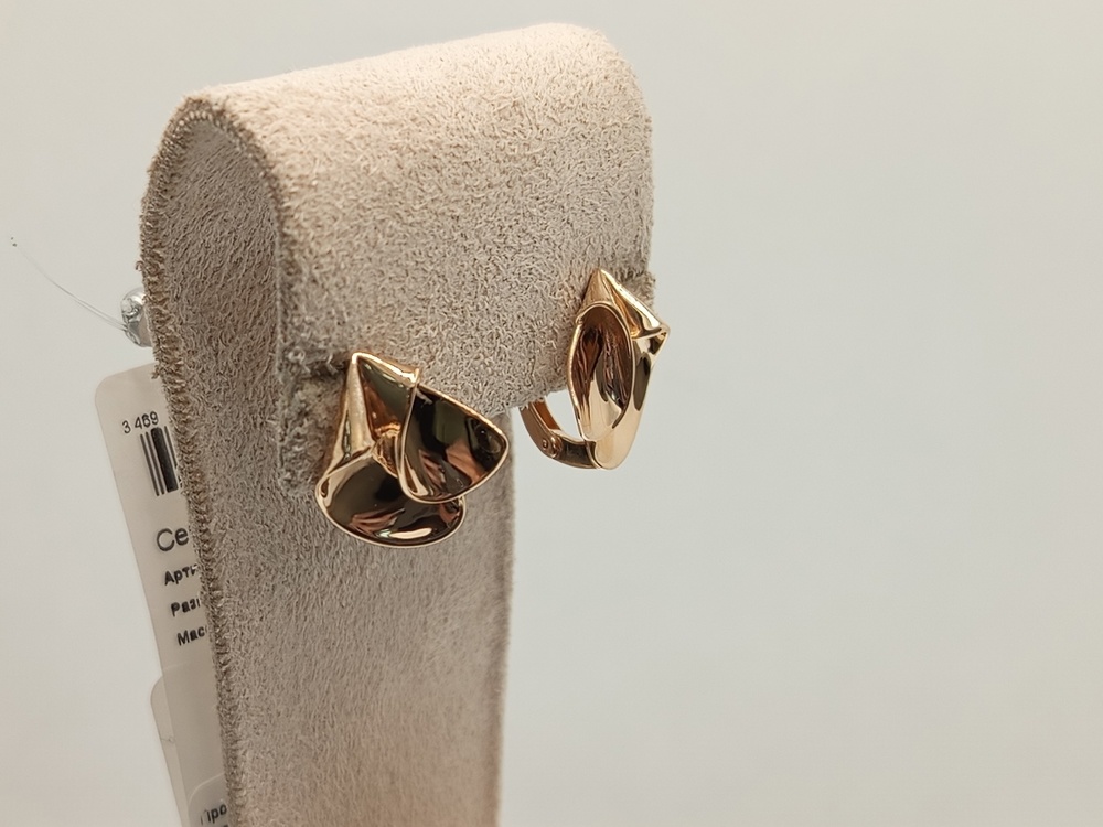 СЕРЬГИ БЕЗ КАМНЯ (Au 585)