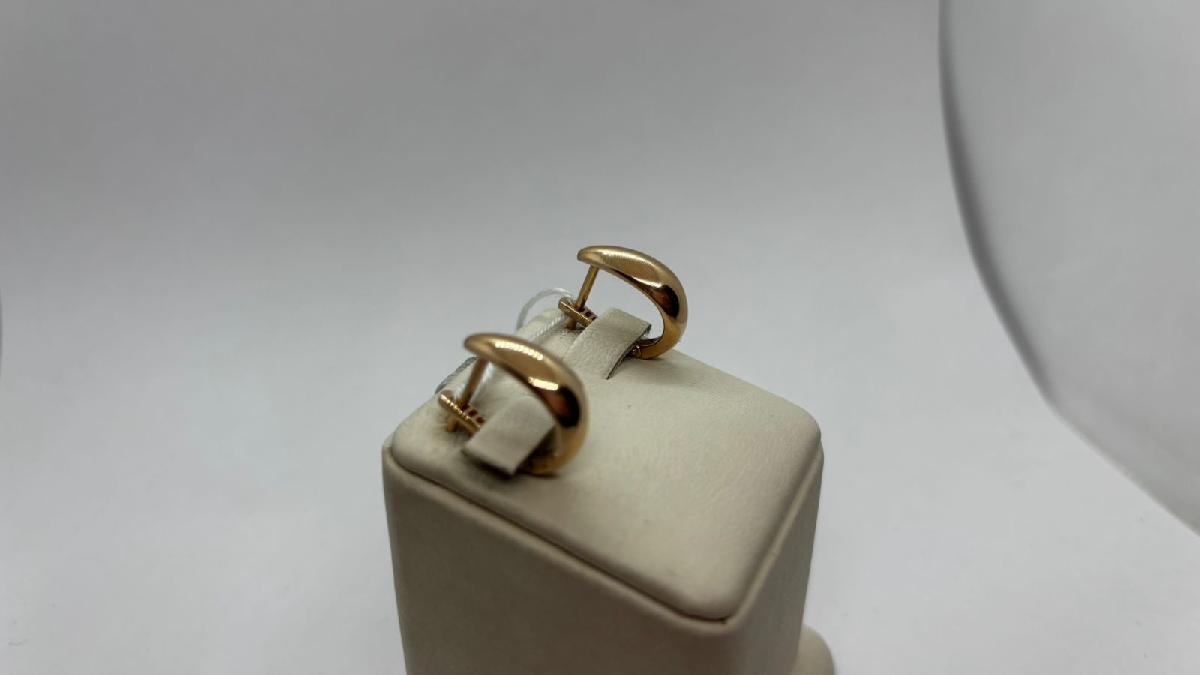 СЕРЬГИ БЕЗ КАМНЯ (Au 585)