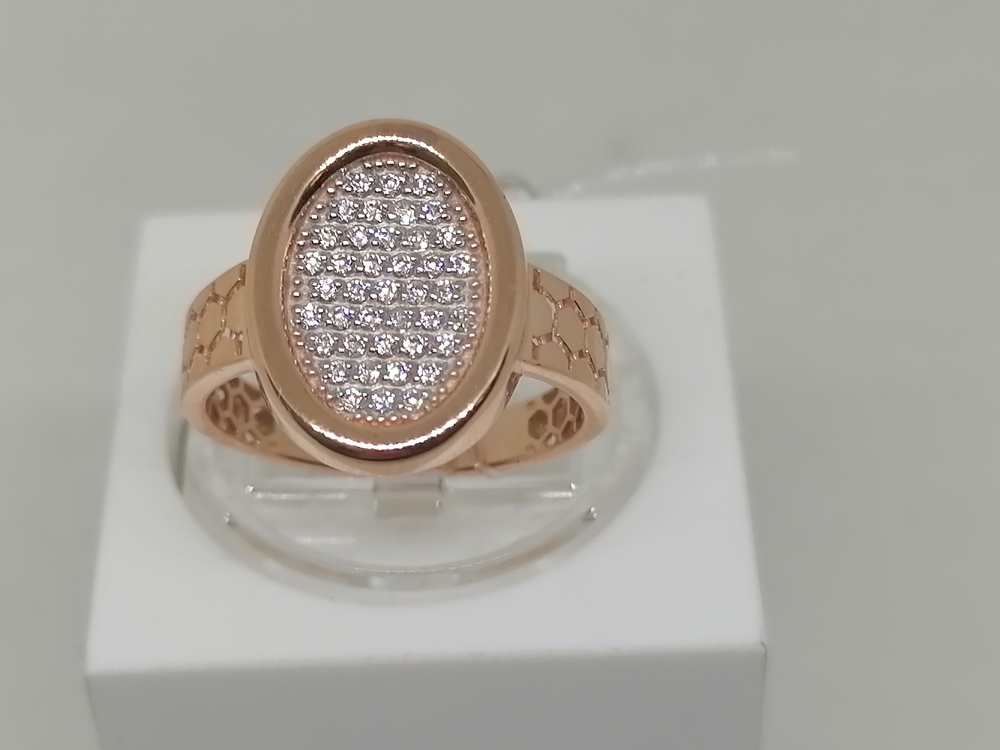 КОЛЬЦО С КАМНЯМИ (Au 585)