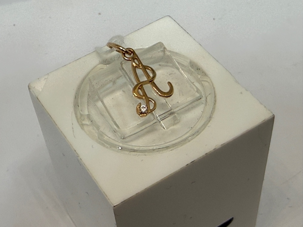 ПОДВЕСКА БУКВА А Au 585