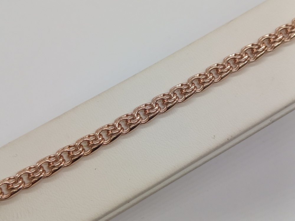 БЛБ585 БРАСЛЕТ ПОЛНОВЕСНЫЙ Бисмарк (Au 585)