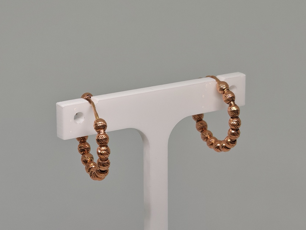 СКОН585 СЕРЬГИ КОНГО (Au 585)