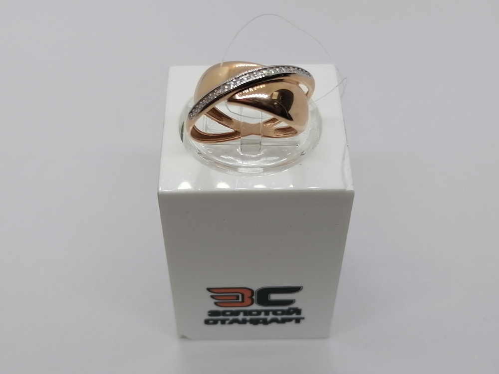 КОЛЬЦО С КАМНЯМИ (Au 585)