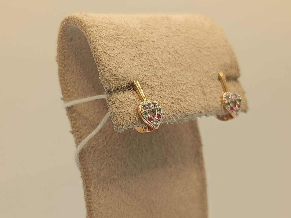 СЕРЬГИ С КАМНЯМИ (Au 585)