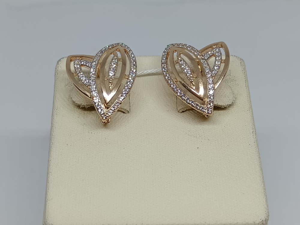 СКМИ585 СЕРЬГИ С КАМНЯМИ (Au 585)