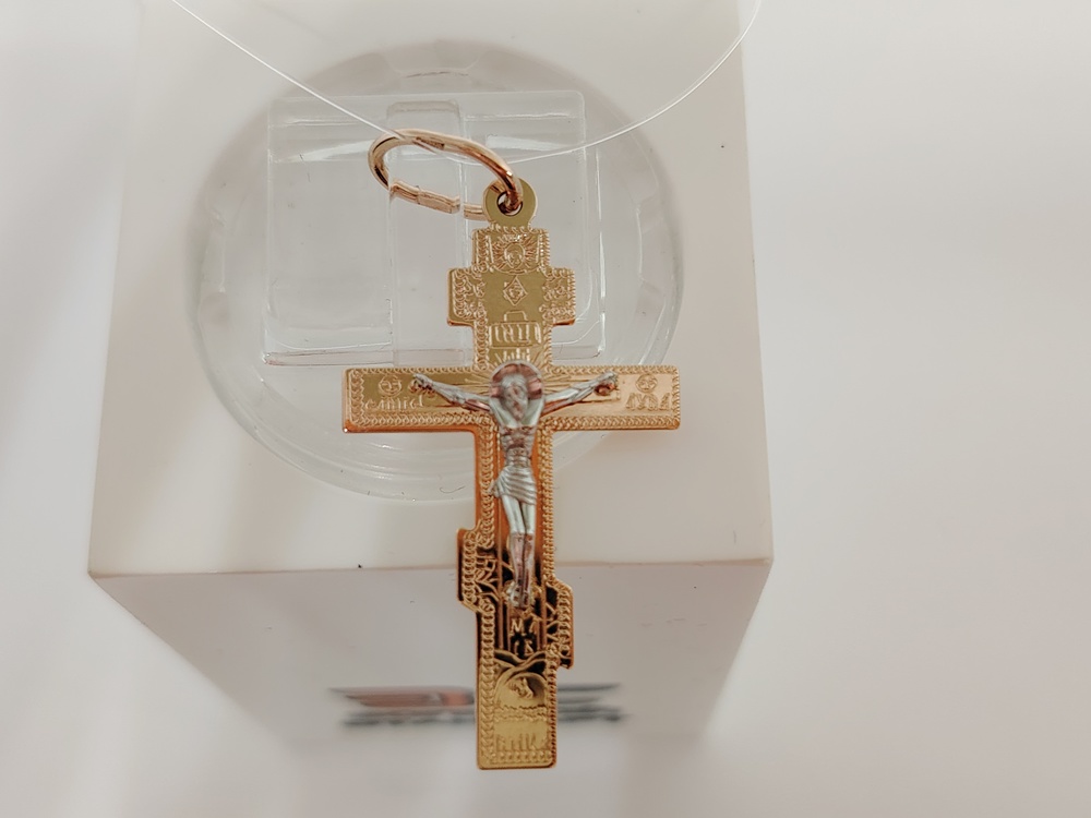 ПОДВЕСКА КРЕСТ без камня (Au 585)