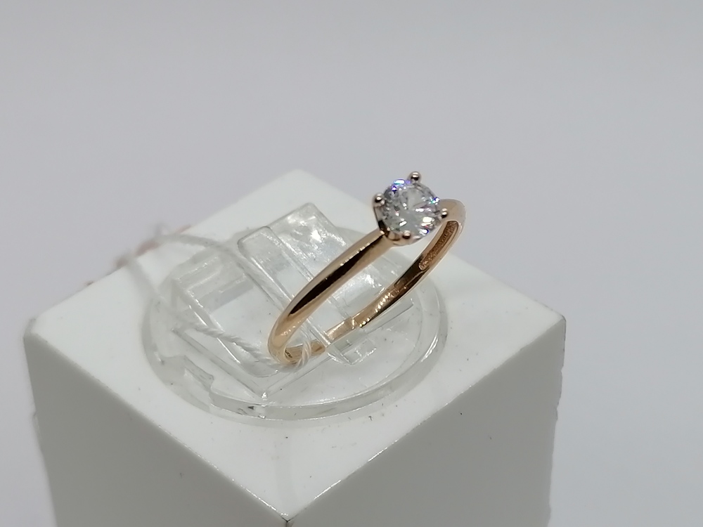 КОЛКМ585 КОЛЬЦО С КАМНЕМ (Au 585)