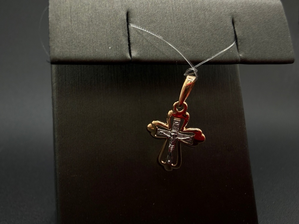 ПОДВЕСКА КРЕСТ без камня (Au 585)