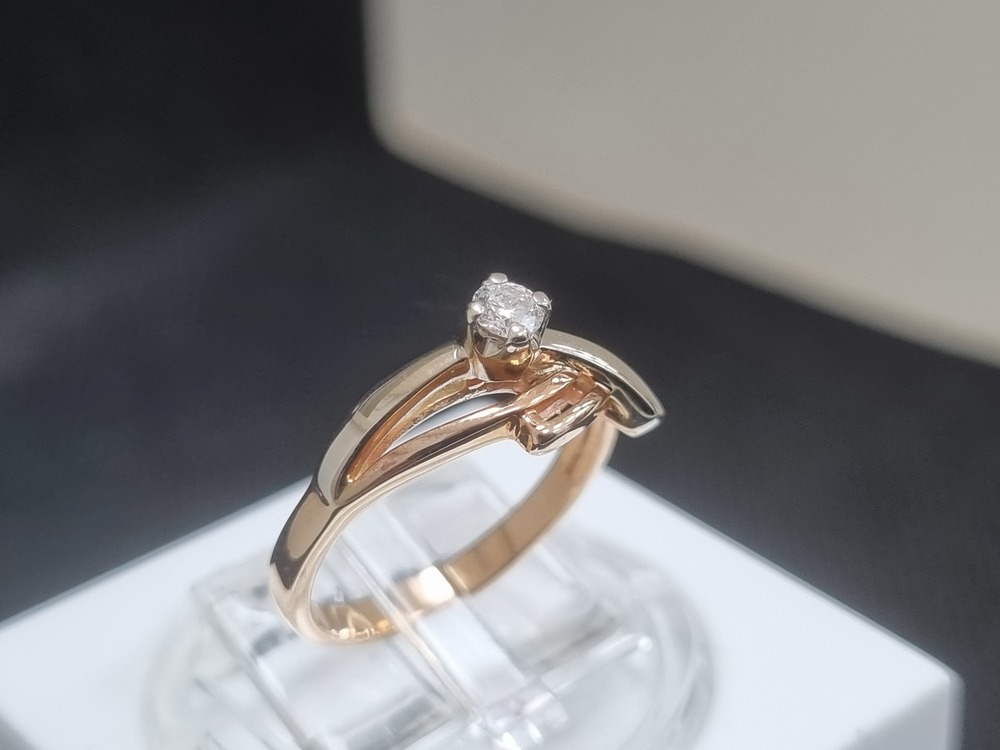 КОЛЬЦО БРИЛЛИАНТ Au 585