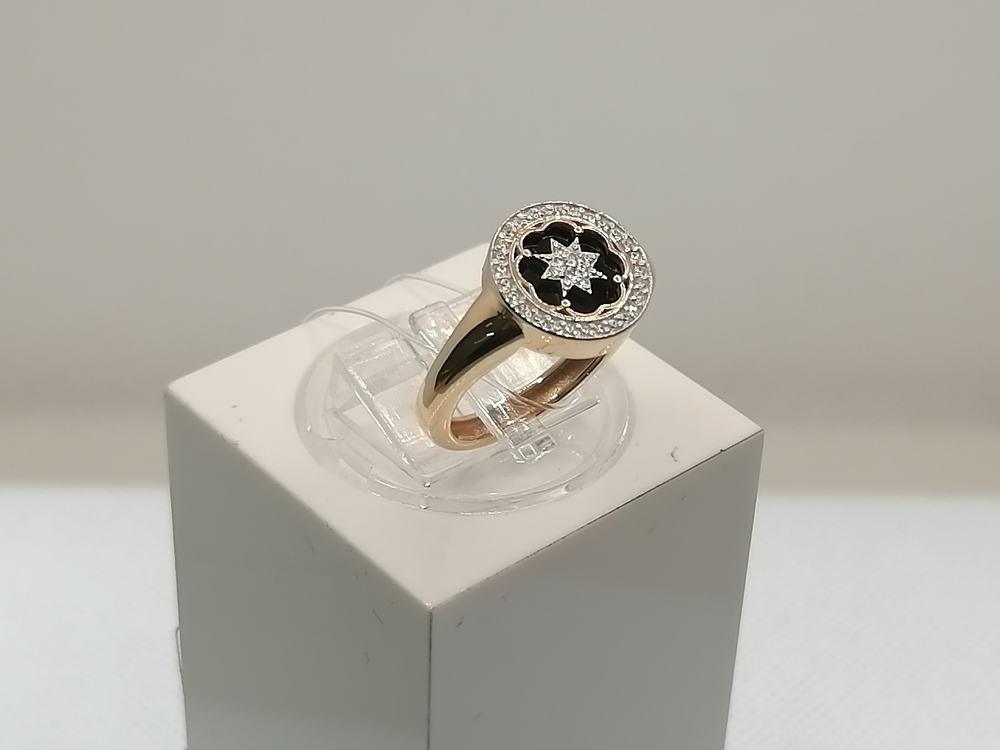 КОЛЬЦО С КАМНЯМИ (Au 585)