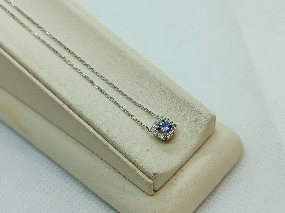 КОЛЬЕ С КАМНЯМИ Au 585