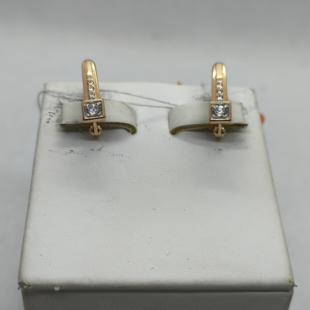 СКМИ585 СЕРЬГИ С КАМНЯМИ (Au 585)