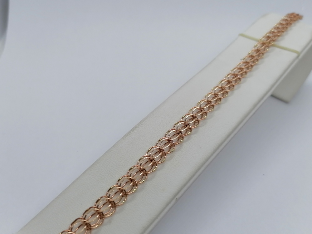 170005 БРАСЛЕТ ПОЛНОВЕСНЫЙ Итальянка (Au 585)