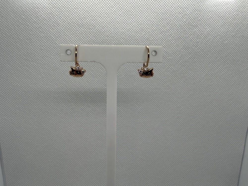 СКМИ585 СЕРЬГИ С КАМНЯМИ (Au 585)