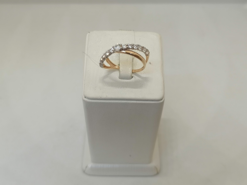 КОЛЬЦО С КАМНЯМИ (Au 585)