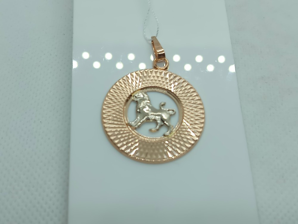 КрБПАлев ПОДВЕСКА ЗНАК ЗОДИАКА ЛЕВ (Au 585)