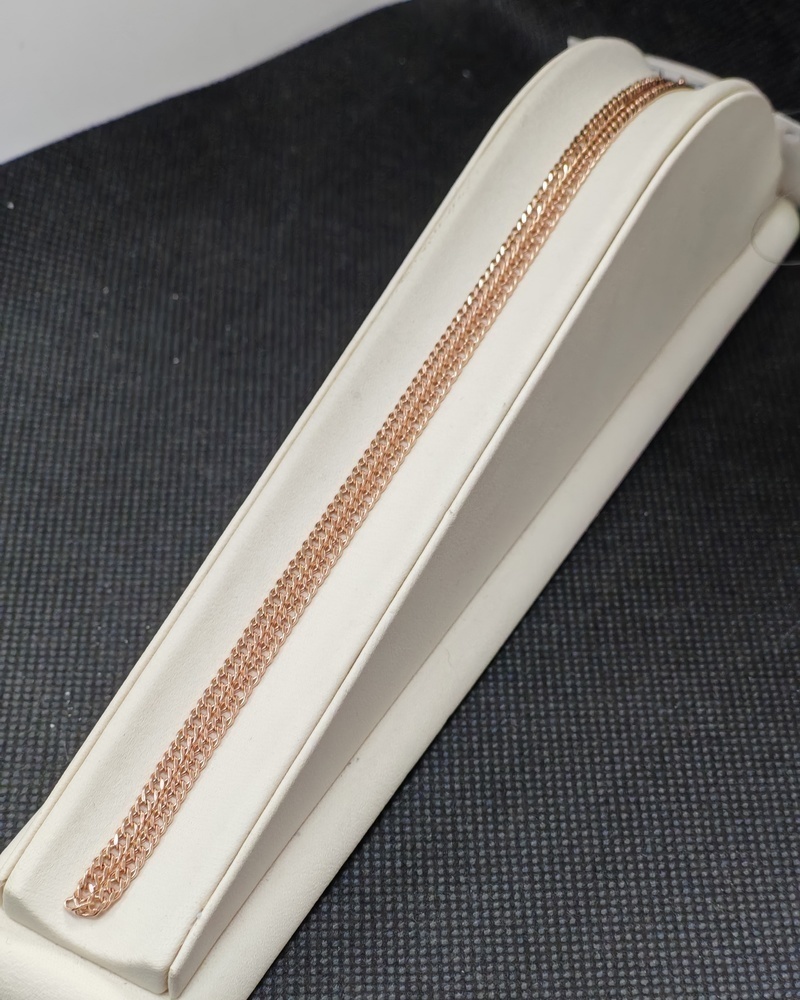 ЦЕПЬ ПУСТОТЕЛАЯ Ромб двойной (Au 585)