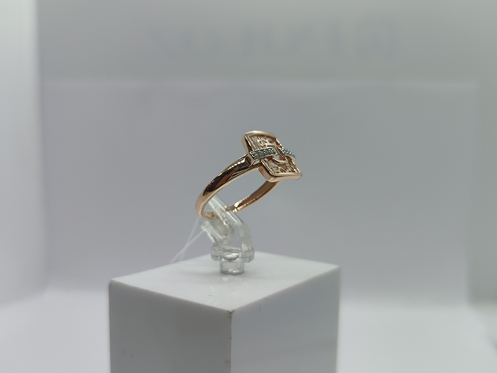 КОЛЬЦО С КАМНЯМИ (Au 585)