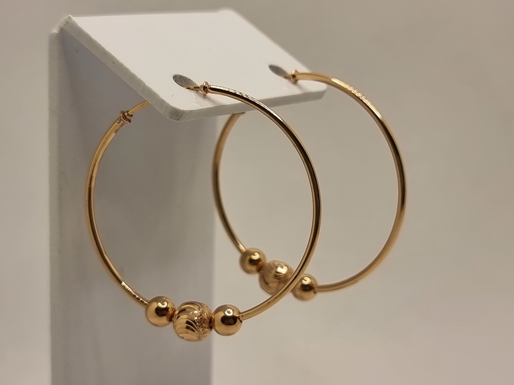 СЕРЬГИ КОНГО без камня (Au 585)