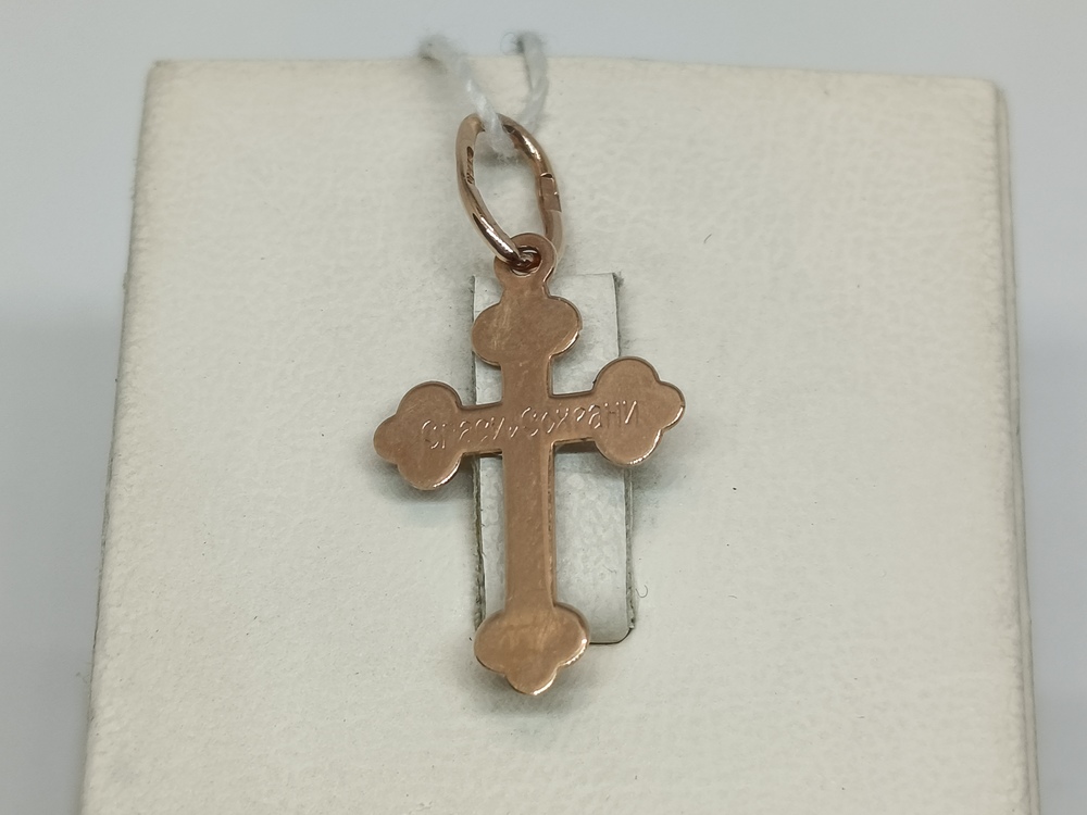 ПОДВЕСКА КРЕСТ без камня (Au 585)