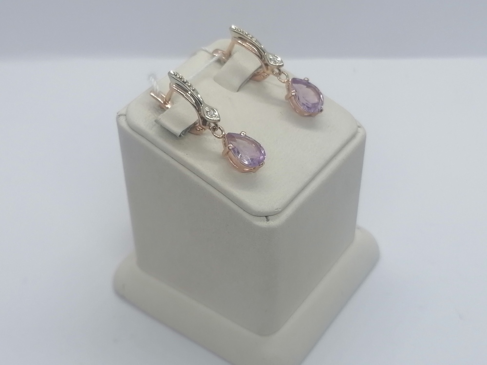 СЕРЬГИ С КАМНЯМИ (Au 585)