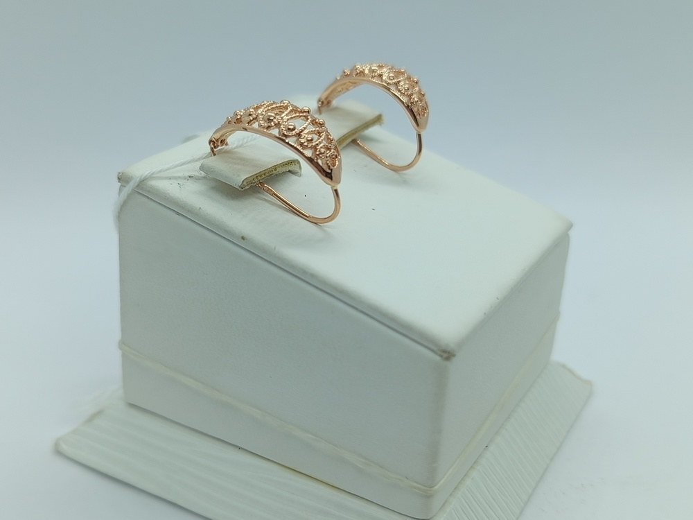 СБКМ585 СЕРЬГИ БЕЗ КАМНЯ (Au 585) СБКМ585 СЕРЬГИ БЕЗ КАМНЯ (Au 585)