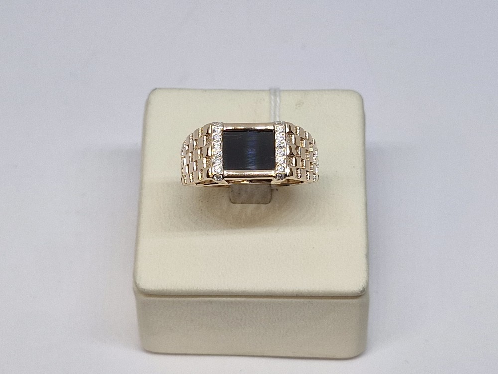 ПЕЧАТКА С КАМНЯМИ (Au 585)