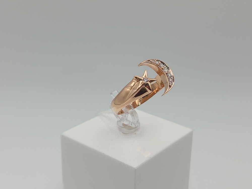 КОЛКМИ585 КОЛЬЦО С КАМНЯМИ (Au 585)