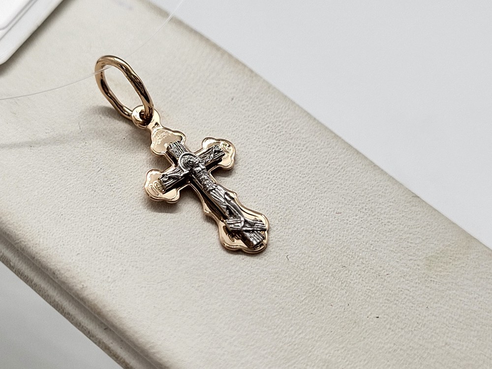 ПОДВЕСКА КРЕСТ без камня (Au 585)