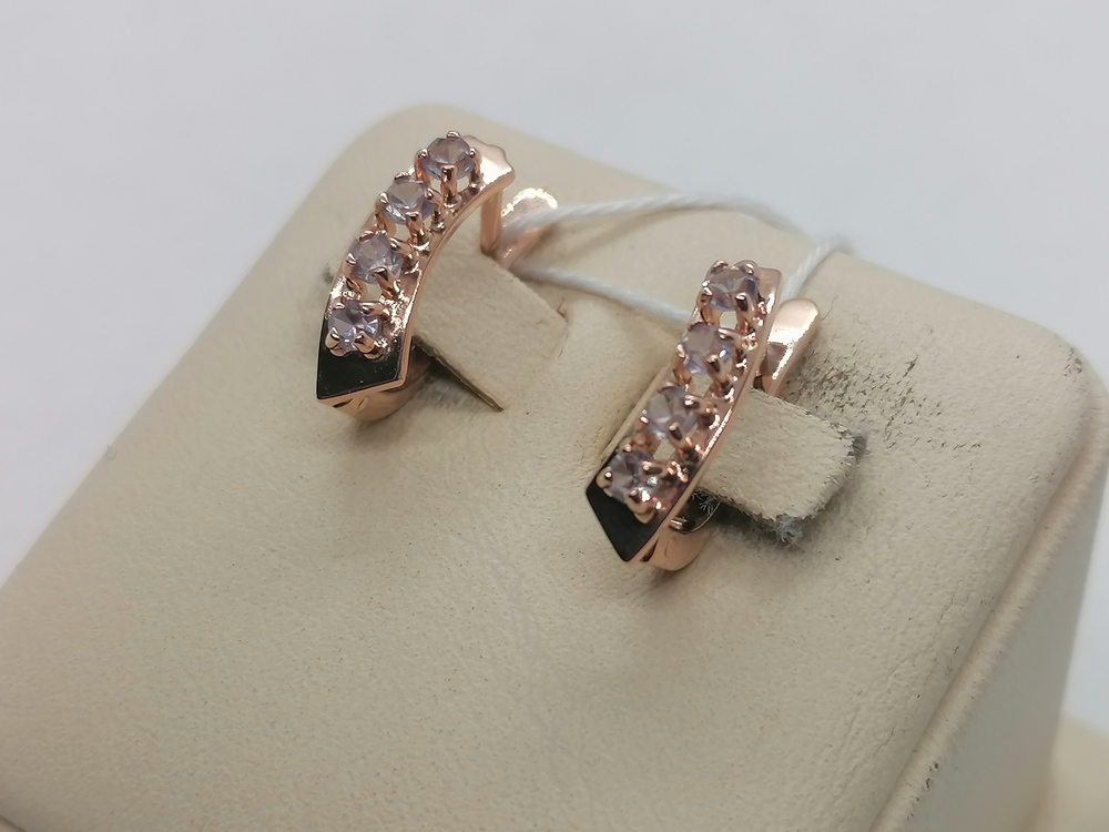 СКМИ583 СЕРЬГИ С КАМНЯМИ (Au 583)