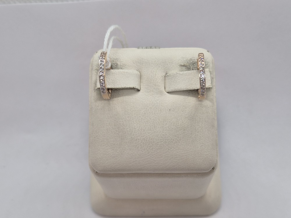 СКМИ585 СЕРЬГИ С КАМНЯМИ (Au 585)