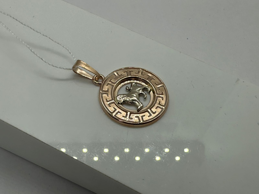 ПОДВЕСКА ЗНАК ЗОДИАКА ЛЕВ (Au 585)