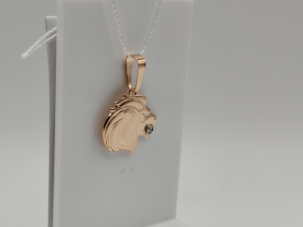 ПОДВЕСКА ЗНАК ЗОДИАКА ЛЕВ (Au 585)