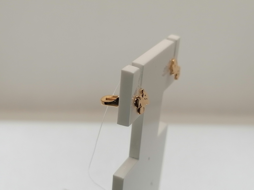  СЕРЬГИ ПУСЕТЫ без камня (Au 585)