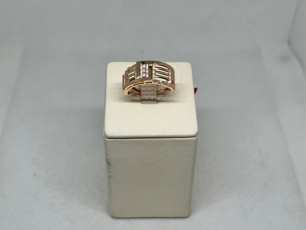 КОЛЬЦО С КАМНЯМИ (Au 585)