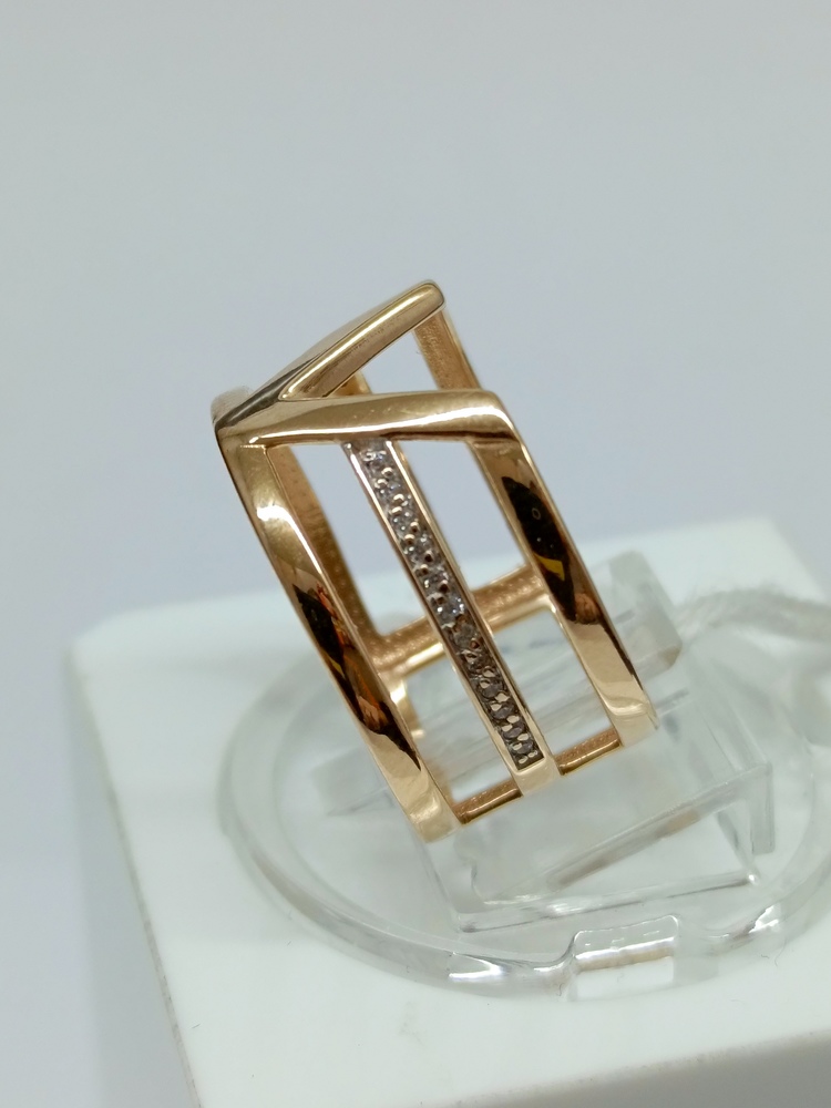 КОЛКМИ585 КОЛЬЦО С КАМНЯМИ (Au 585)