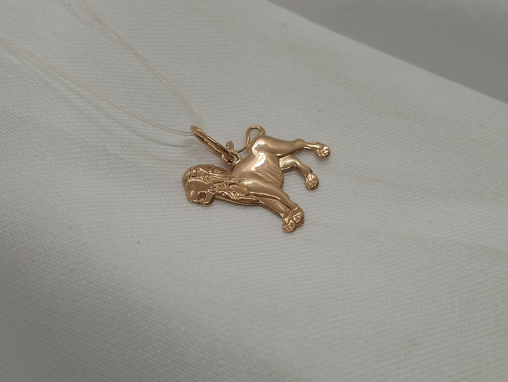 5265/лев ПОДВЕСКА ЗНАК ЗОДИАКА ЛЕВ (Au 585)