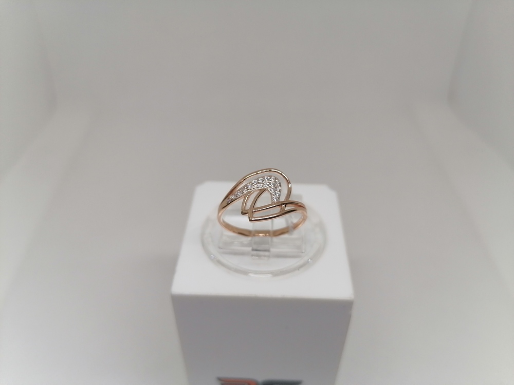 КОЛЬЦО С КАМНЯМИ (Au 585)