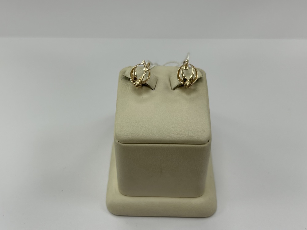 СБКМ585 СЕРЬГИ БЕЗ КАМНЯ (Au 585)