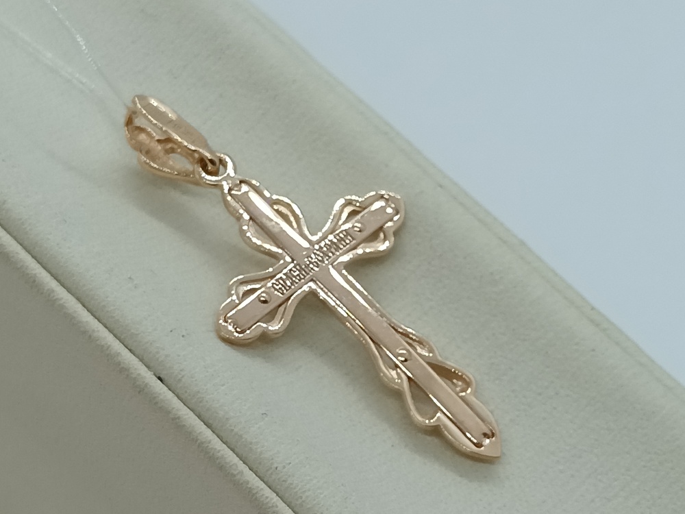 ПОДВЕСКА КРЕСТ без камня (Au 585)