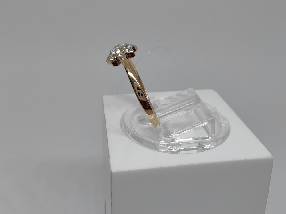 КОЛЬЦО С КАМНЯМИ (Au 585)