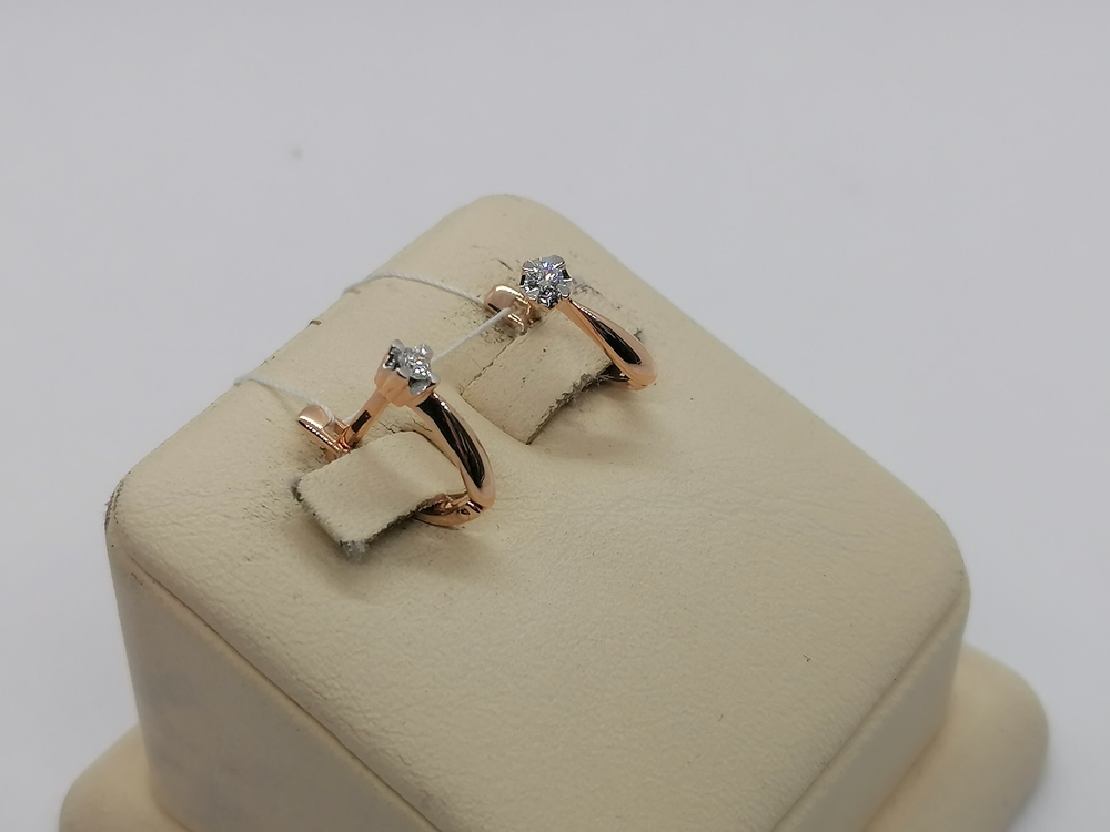 СЕРЬГИ БРИЛЛИАНТ (Au 585)