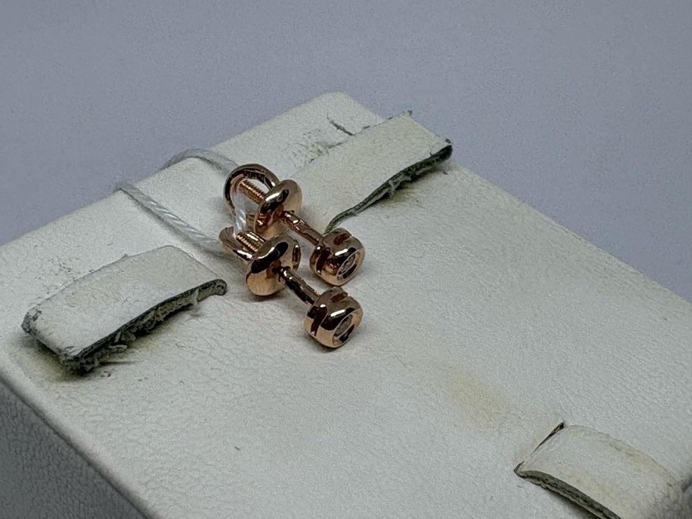 СПУС585 СЕРЬГИ ПУСЕТЫ (Au 585)