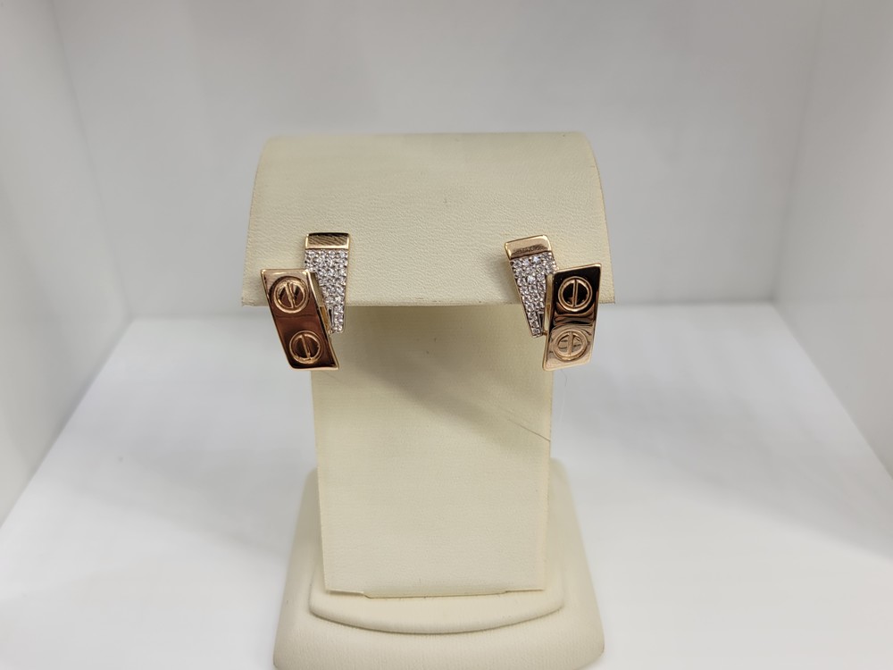 СЕРЬГИ С КАМНЯМИ (Au 585)