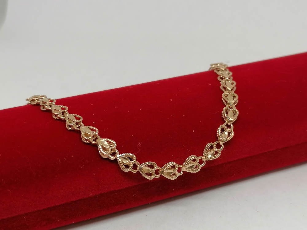 БРАСЛЕТ ПОЛНОВЕСНЫЙ Штамповка Au 585