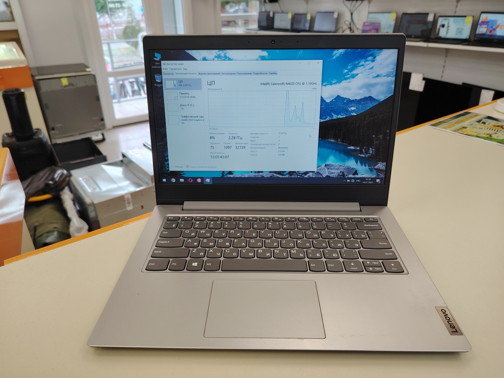 Ноутбук Lenovo 14IGL05; Celeron N4020, Intel UHD Graphics 600, 4 Гб, 120 Гб, Нет