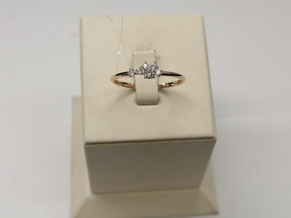 КОЛЬЦО С КАМНЯМИ (Au 585)