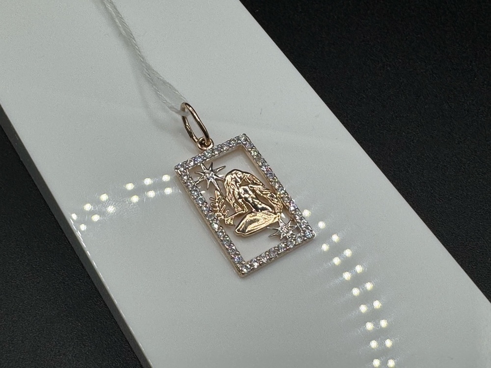 ПОДВЕСКА ЗНАК ЗОДИАКА ДЕВА Au 585