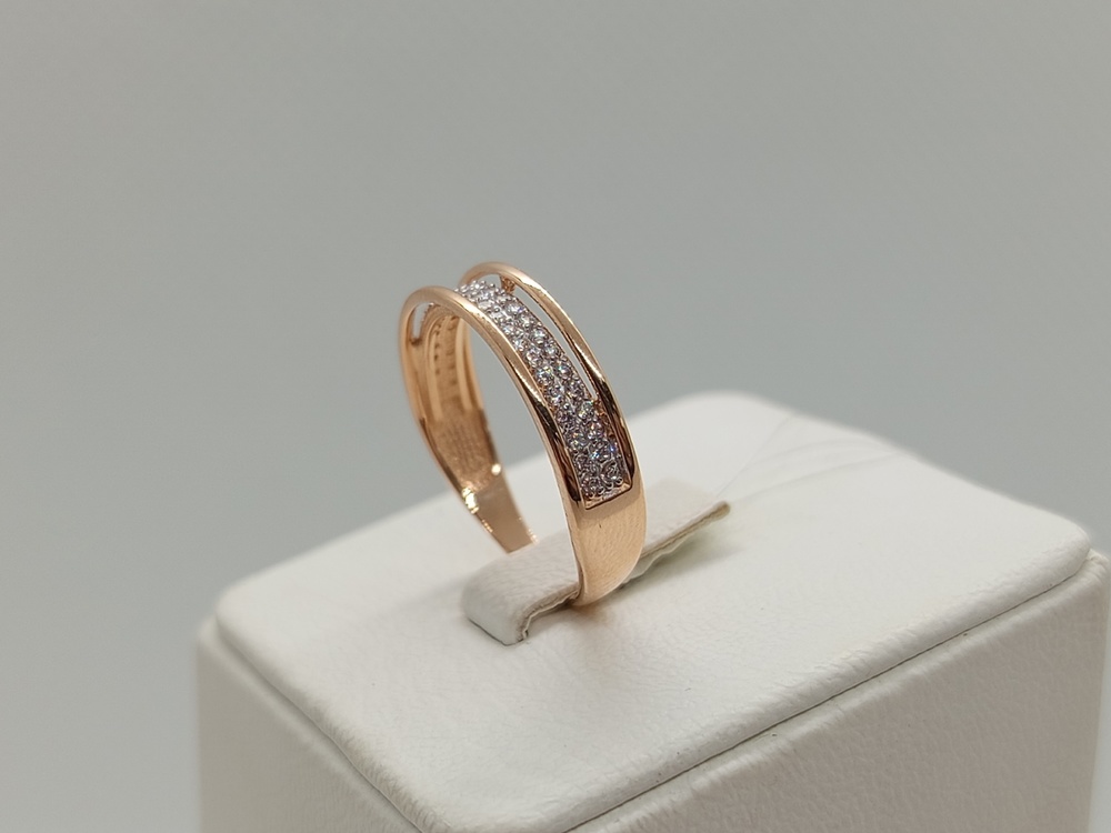 КОЛЬЦО С КАМНЯМИ (Au 585)