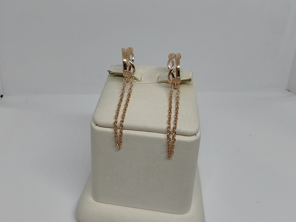 СЕРЬГИ БЕЗ КАМНЯ (Au 585)